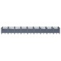 Fioriera da Giardino con Picchetti Grigia 363,5x43,5x43,5 cm PP
