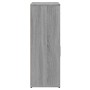 Credenze 2 pz Grigio Sonoma 60x30x84 cm in Legno Multistrato