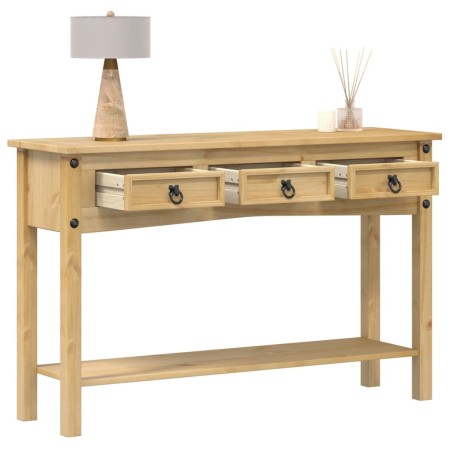 Tavolino Consolle Corona 114x34,5x73 cm Legno Massello di Pino