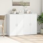 Credenze 2 pz Bianche 60x31x84 cm in Legno Multistrato