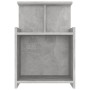 Comodini 2pz Grigio Cemento 40x35x60 cm in Legno Multistrato