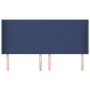 Testiera ad Orecchio Blu 163x16x118/128 cm in Tessuto