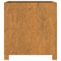 Fioriere con Gambe 2pz Ruggine 49x47x50 cm Acciaio Corten