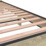 Giroletto Rovere Sonoma 200x200 cm Legno Multistrato e Metallo