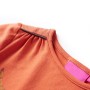 Maglietta da Bambina a Maniche Lunghe Arancione Bruciato 128
