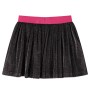 Gonna Plissettata da Bambina con Brillantini Blu Marino 116
