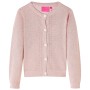 Cardigan da Bambina Lavorato a Maglia Rosa Tenue 116