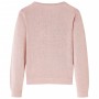 Cardigan da Bambina Lavorato a Maglia Rosa Tenue 116