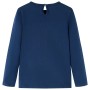 Maglietta per Bambini Maniche Lunghe Blu Marino 116