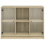 Credenza Rovere Sonoma 102x37x75,5 cm in Legno Multistrato