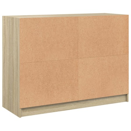 Credenza Rovere Sonoma 102x37x75,5 cm in Legno Multistrato