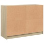 Credenza Rovere Sonoma 102x37x75,5 cm in Legno Multistrato