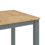 Tavolo da Pranzo Panama Grigio 180x90x75 cm Legno Massello Pino