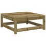 Set Divani da Giardino 8pz con Cuscini Legno Impregnato di Pino