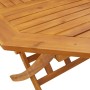 Tavolo da Giardino Pieghevole Ø110x75cm Legno Massello d'Acacia