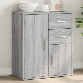 Credenza Grigio Sonoma 60x31x70cm in Legno Multistrato