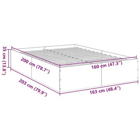 Giroletto Grigio Cemento 160x200 cm in Legno Multistrato