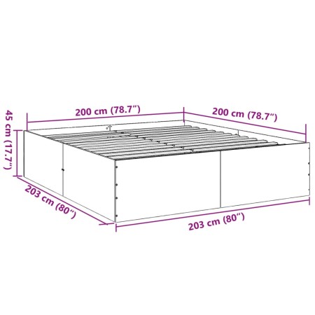 Giroletto Grigio Cemento 200x200 cm in Legno Multistrato