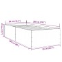 Giroletto Grigio Cemento 90x200 cm in Legno Multistrato