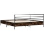 Giroletto Rovere Fumo 200x200 cm in Legno Multistrato e Metallo