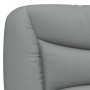 Letto con Materasso Grigio Chiaro 90x190 cm in Tessuto