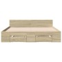 Giroletto Cassetti Rovere Sonoma 160x200 cm Legno Multistrato
