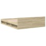 Giroletto Cassetti Rovere Sonoma 160x200 cm Legno Multistrato
