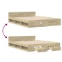 Giroletto Cassetti Rovere Sonoma 160x200 cm Legno Multistrato