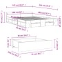 Giroletto Cassetti Rovere Sonoma 160x200 cm Legno Multistrato