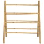 Scala Portasciugamani Doppia con 4 Pioli 90x50x100 cm in Bambù