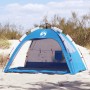 Tenda da Spiaggia 2Persone Azzurro Rilascio Rapido Impermeabile