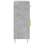 Credenza Grigio Cemento 69,5x34x90 cm in Legno Multistrato