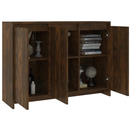 Credenza Rovere Fumo 102x33x75 cm in Truciolato