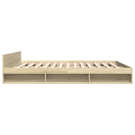 Giroletto Cassetti Rovere Sonoma 200x200 cm Legno Multistrato