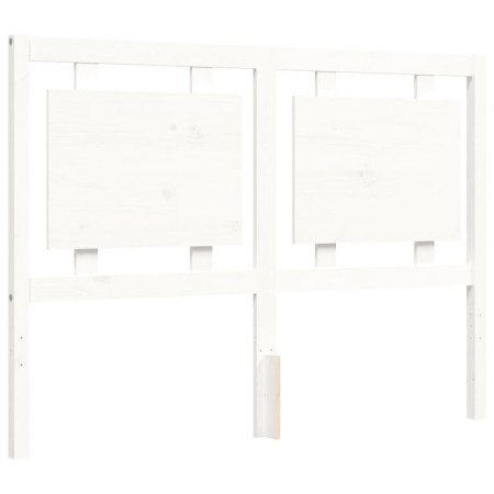 Giroletto con Testiera Bianco Small Double Legno Massello