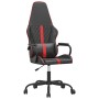 Sedia da Gaming Nera e Rossa in Similpelle
