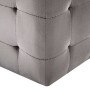 Pouf 2 pz Grigio 30x30x30 cm in Velluto