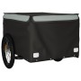 Rimorchio da Bici Nero e Grigio 45 kg in Ferro