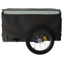 Rimorchio da Bici Nero e Grigio 45 kg in Ferro
