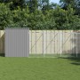 Casetta Cani Corsa Grigio Chiaro 214x661x181 cm Acciaio Zincato