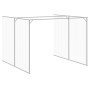 Casetta Cani Corsa Grigio Chiaro 214x661x181 cm Acciaio Zincato