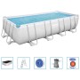 Bestway Set Piscina Power Steel Rettangolare 488x244x122 cm