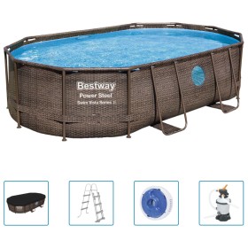 Bestway Set Piscina Power Steel 488x305x107 cm