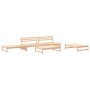 Set Salotto da Giardino 5 pz in Legno Massello di Pino