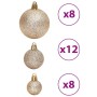 Palline di Natale 100 pz Champagne e Marrone 3 / 4 / 6 cm