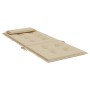 Cuscini per Sedia con Schienale Alto 4 pz Beige Tessuto Oxford