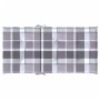 Cuscini per Sedia 4 pz a Quadri Grigi 100x50x3cm Tessuto Oxford