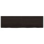 Ripiano Marrone Scuro 180x50x(2-6) cm Massello Rovere Trattato