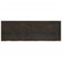 Ripiano Marrone Scuro 180x60x(2-6) cm Massello Rovere Trattato