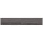 Ripiano Marrone Scuro 220x40x(2-6) cm Massello Rovere Trattato